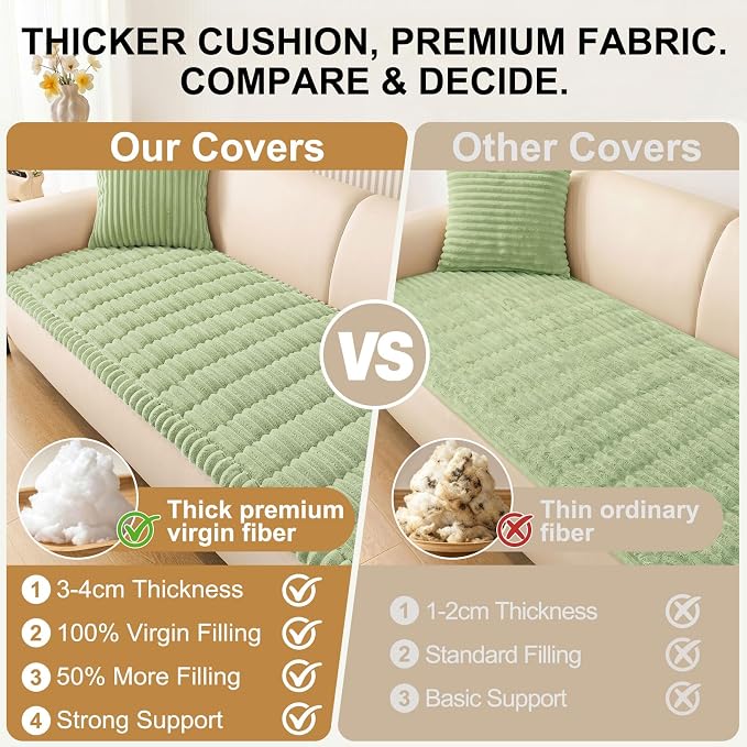 Smiry Couch Cover for Dogs, Non Slip Washable Sofa Protector for Pets | Soft - Image 4