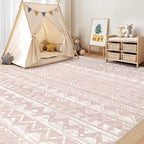 cotiled Boho 5x8 Area Rugs for Living Room: Soft Moroccan Washable Rug | Solve - Image 8