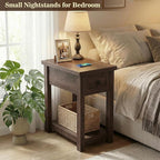 Armocity Narrow End Table with Charging Station - Image 6
