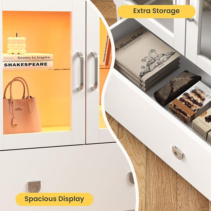 RoyalCraft White Display Cabinet - Image 5