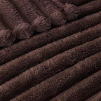 Exclusivo Mezcla Striped California King Size Fleece Blanket - Image 5
