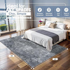 Aelenmu 6x9 Area Rugs for Living Room Washable Bedroom Dining Room Black | - Image 2
