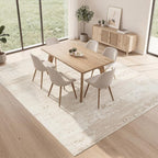 8x10 Neutral Washable Area Rugs - Image 7