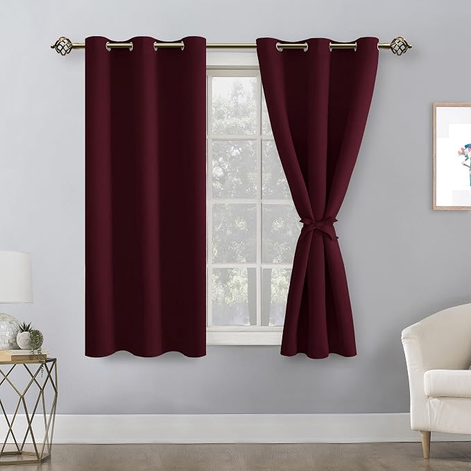 Blackout Curtains for Bedroom, 38 x 54 Inch 2 Panels | Thermal Insulated & - Image 8