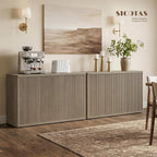 SICOTAS Buffet Cabinet with Storage 109.4" Large Modern Accent Storage Cabinet - Image 2