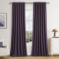 100% Blackout Curtains 102 Inch Length 2 Panels Set by Guken