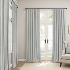 Pitalk 54 Inch Curtains 2 Panel Set 100% Blackout Linen Textured Room Darkening - Image 7