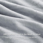 Bedsure GentleSoft Fleece Blankets Queen Size Light Grey - Image 5