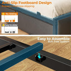 OURPIC Full Size Bed Frame, 2-Tier Storage Headboard & 6 Fabric Drawers - Image 7