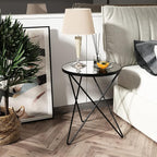 HLR Modern Round Side Table, End Table - Image 7