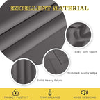 NICETOWN Blackout Gray Curtain 102 inch Length, Grommet Extra Long Thermal - Image 4