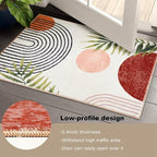RoomTalks Boho Cute Bathroom Rugs Bath Mat Non Slip Washable, Modern Abstract - Image 4