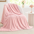 BEDELITE Pink Large Throw Blanket by BEDELITE