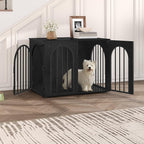 Hzuaneri 31.5'' Wooden Dog Crate Furniture, Indoor Dog Kennel Dogs Cage - Image 3