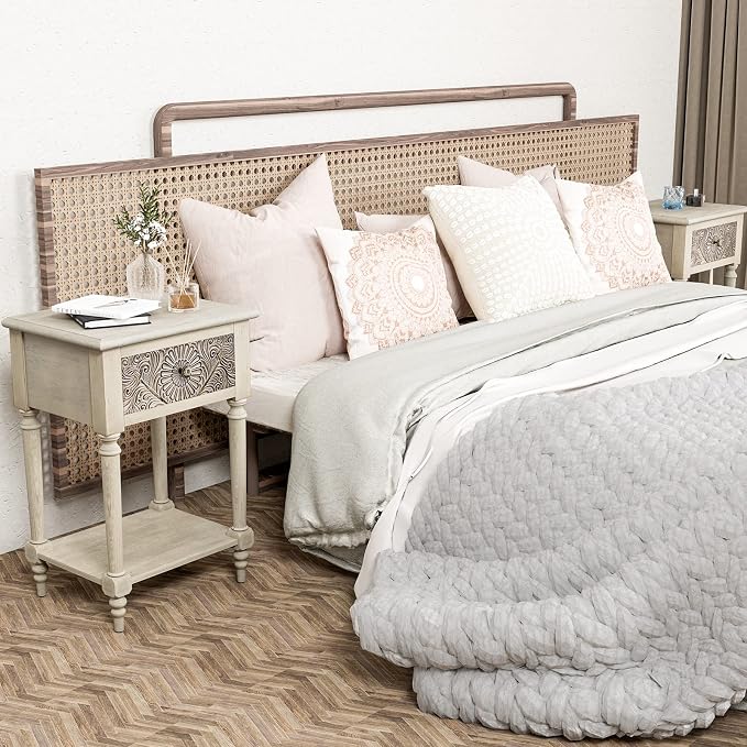 HOMPUS Fully Assembled Farmhouse Nightstand - Image 8