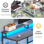 SEDETA L Shaped Desk, Gaming Desk - Image 7