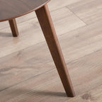 Furniture of America Callum Mid-Century Modern Solid Wood 2 Piece Brown Round - Image 18