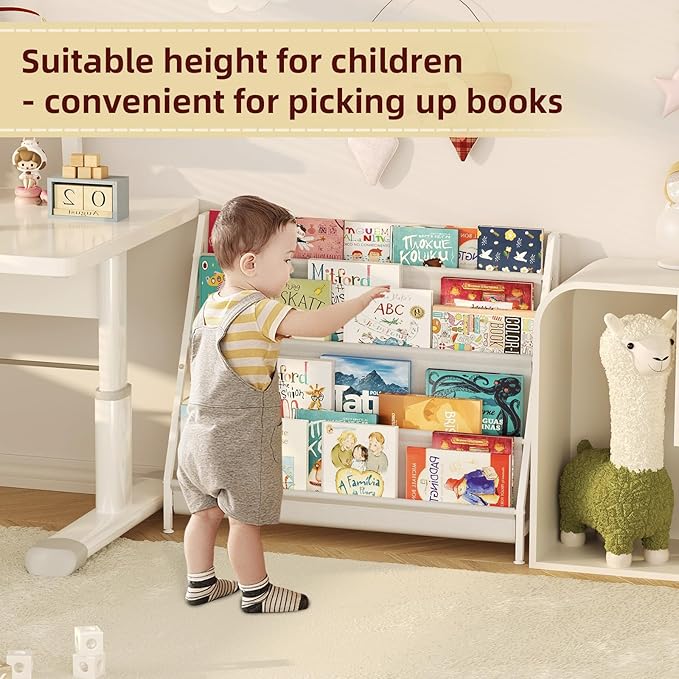 Aokitsink 4-Tier Kids Bookshelf, Book Shelf - Image 3
