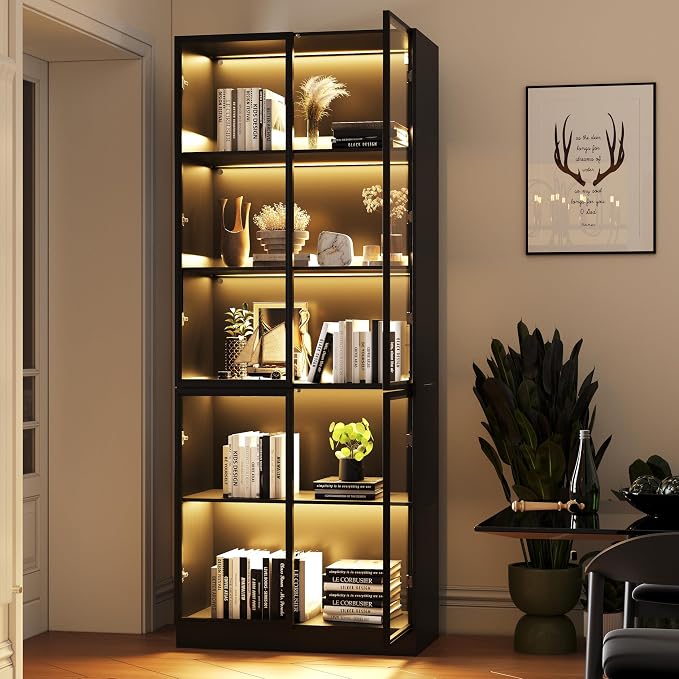 Wildhome Wooden Display Storage Cabinet - Image 3