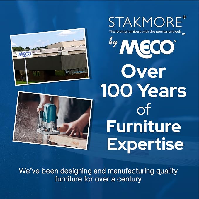 MECO Stakmore True Mission Wooden Folding Chairs - Image 8