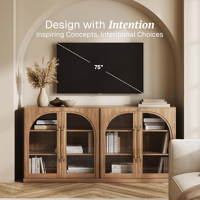 BELLEZE 65" Arched Sideboard - Image 3