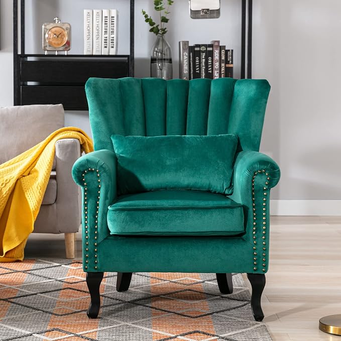 Velvet Accent Chairs Set of 2 - Image 2