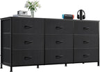 WLIVE 47''W Dresser for Bedroom, 55 inch TV, Wide Chest of Drawers by WLIVE