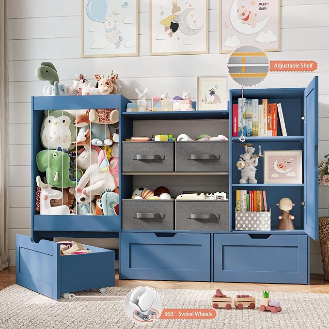 61" W Kids Toy Storage Organizer - Image 4