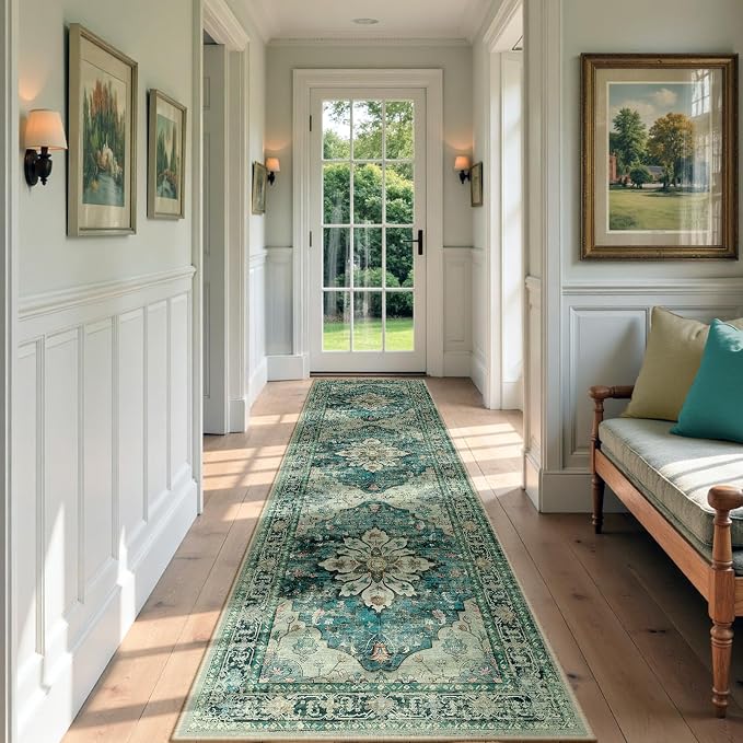 RELEANY Washable Area Rug, Runner 3'x9', Water Repellent, Pet Friendly - Image 2