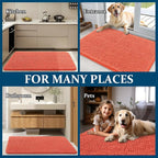OLANLY Dog Door Mat for Muddy Paws 54x24, Super Absorbent Chenille Mud Mat | - Image 8