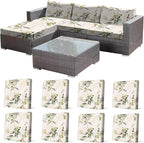 CALBODE 8 Pcs Stretch Indoor/Outdoor Seat Cushion Covers, by CALBODE
