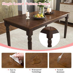 AMERLIFE 6-Piece Farmhouse Dining Table Set - Image 4