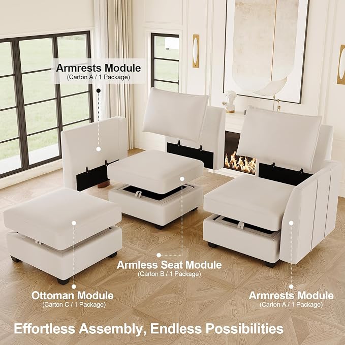 Belffin Convertible Sectional Sofa - Image 5