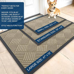 OLANLY Front Door Mat Outside Entrance 71x23, Waterproof Heavy-Duty Doormat | - Image 2