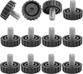 Zorfeter 30 Pcs Screw in Threaded Furniture Adjustable Levelers, M8 x 13mm by Zorfeter