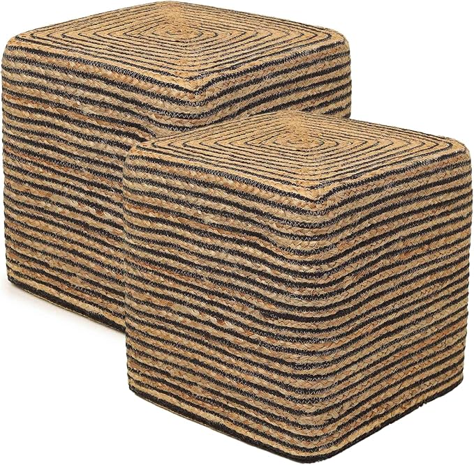 REDEARTH · Cube Pouf Foot Stool Ottoman by REDEARTH