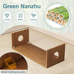 Foldable Japanese Floor Table Low Bamboo Table - Image 4