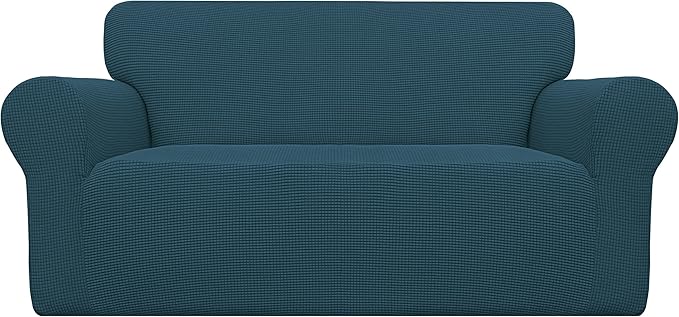 Easy-Going Stretch Oversized Loveseat Couch Covers Washable Deep Teal | 1-Piece by Easy-Going