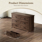 AODK Farmhouse 6 Drawer Dresser - Image 2
