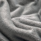 BEDELITE Fleece Blanket Soft Plush Oversized Bed Blanket Grey 120"x120" | Ultra - Image 6