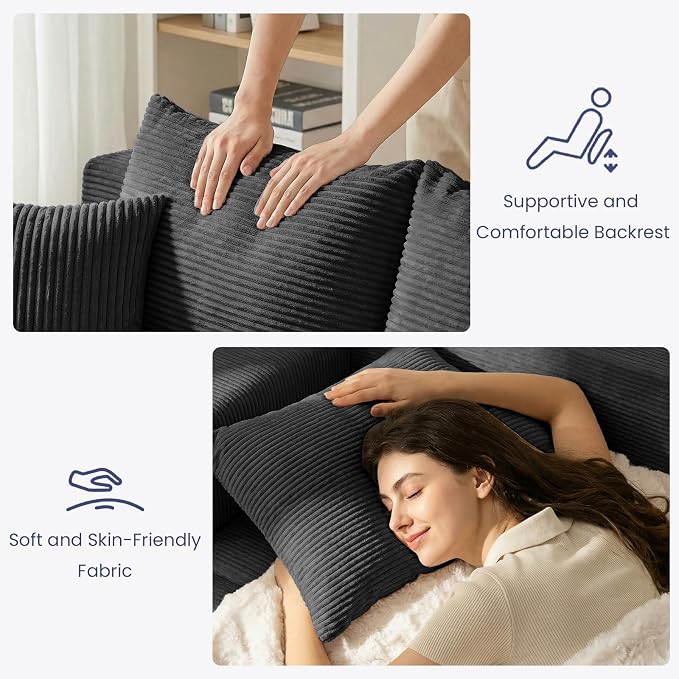 3-in-1 Convertible Sofa Bed: Boneless Loveseat Sleeper & Folding Couch Bed - Image 6