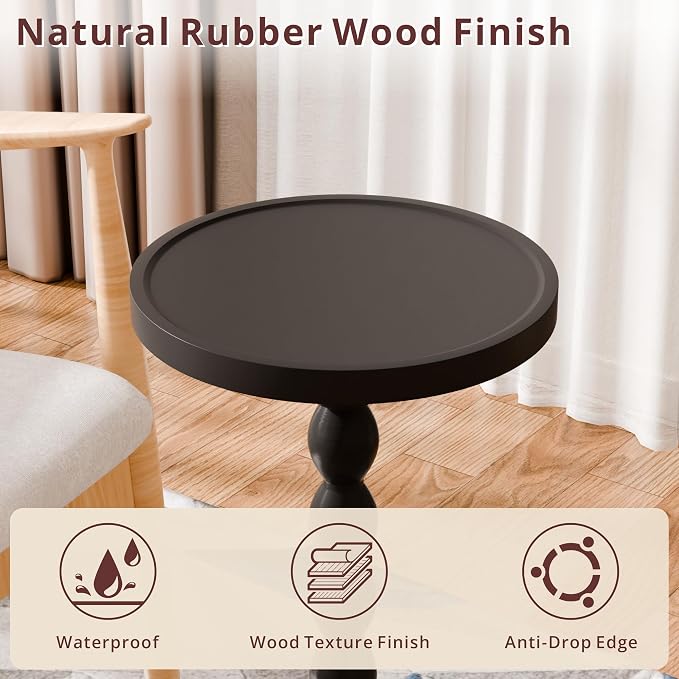 Small Side Table, Rubberwood‌ Drink Table - Image 5