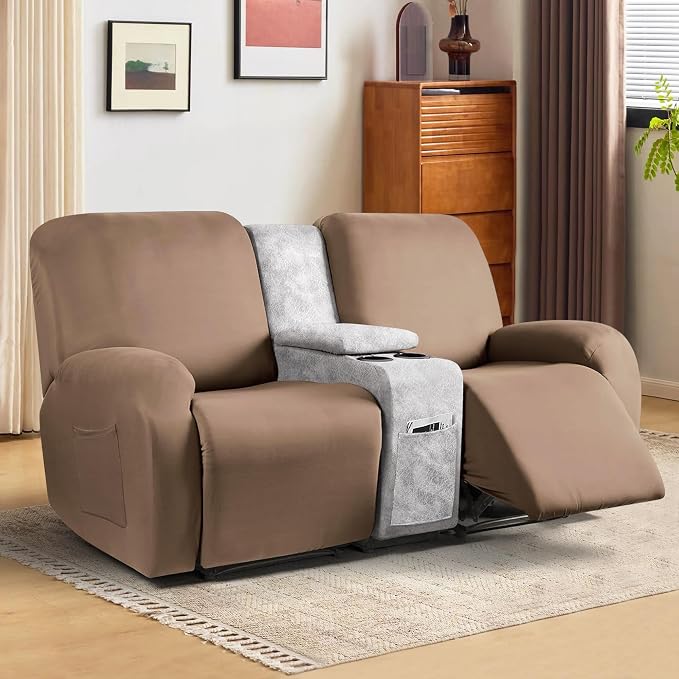 ANARACHON Leather Look Recliner Console Cover - Image 6