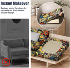 8Pcs Outdoor Cushion Covers, Stretch Patio Furniture Couch Chair Slipcovers | - Image 5