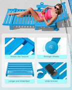 Patio Chaise Lounge Chair Set of 2, Oversize Lounge Chairs - Image 5
