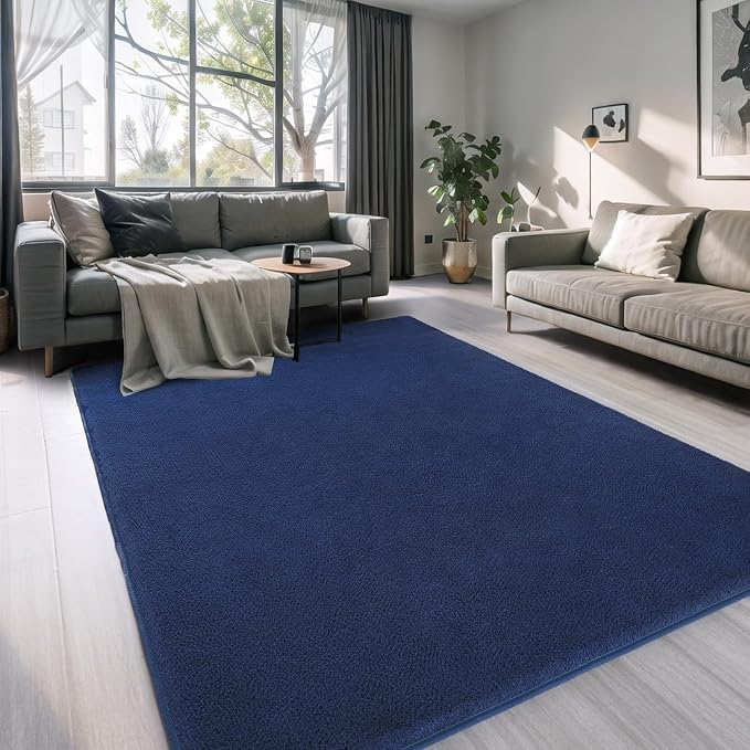 4x6 Area Rugs for Living Room Non Slip Dorm Bedroom Rug, Minimalist Washable - Image 8