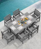 SERWALL Patio Dining Chair Set of 2 - Image 6