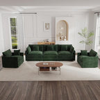 mikibama Luxury 3 Piece Sofa Set, 2 Pieces of Single Sofa and 1 Piece of 3 by Mikibama