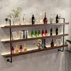 Wall Mounted Solid Wood Wine Rack, Large Wine Rack by jvsufuik