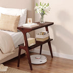Solid Wood End Table, 2-Tier Side Table - Image 7